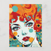 Colorful Pop Art Briefkaart (Voorkant)