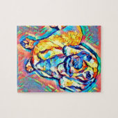 Colorful Pop Art Dachshund Legpuzzel (Horizontaal)