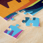 Colorful Pop Art Elephant Portret Legpuzzel (Zijkant)