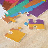 Colorful Pop Art Fox Portret Legpuzzel (Zijkant)