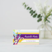 Colorful Pop Art Goat Visitekaartje (Staand voorkant)