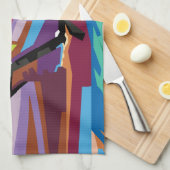 Colorful Pop Art Horse Portret Theedoek (Quarter Fold)