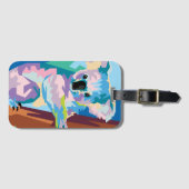 Colorful Pop Art Koala Portret Bagagelabel (Voorkant (horizontaal))