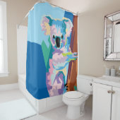 Colorful Pop Art Koala Portret Douchegordijn (In situ)