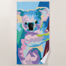 Colorful Pop Art Koala Portret