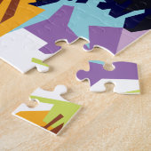 Colorful Pop Art Koe Portret Legpuzzel (Zijkant)