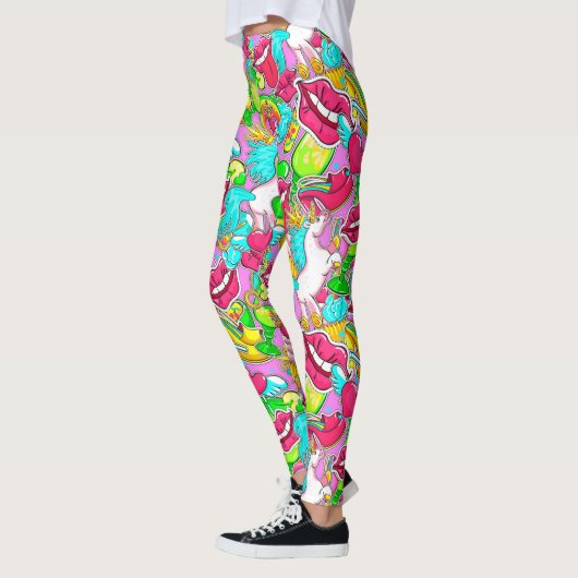 Colorful Pop Art Leggings (Links)