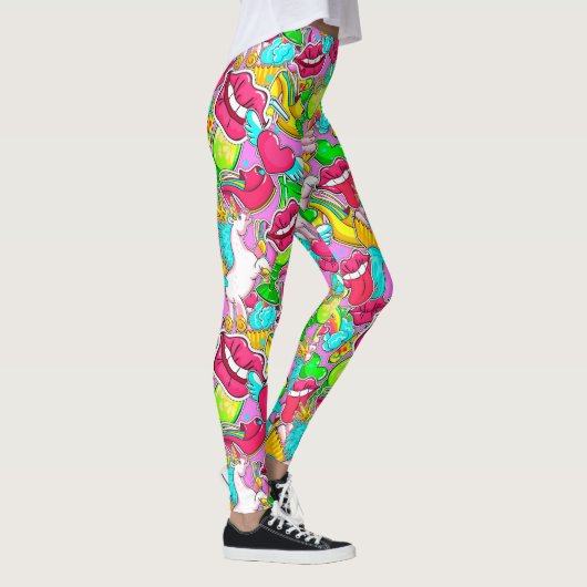 Colorful Pop Art Leggings (Rechts)