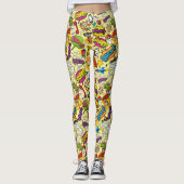 Colorful Pop Art Leggings (Voorkant)