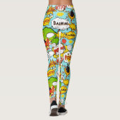 Colorful Pop Art Leggings (Achterkant)