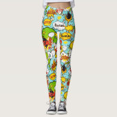 Colorful Pop Art Leggings (Voorkant)