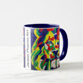 Colorful Pop Art Lion Mok (Voorkant rechts)