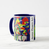 Colorful Pop Art Lion Mok (Voorkant links)