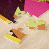 Colorful Pop Art Lion Portret Legpuzzel (Zijkant)