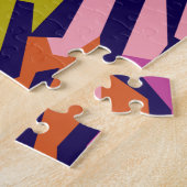 Colorful Pop Art Owl Portret Legpuzzel (Zijkant)