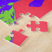 Colorful Pop Art Pug Portret Legpuzzel (Zijkant)