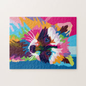 Colorful Pop Art Raccoon Portret Legpuzzel (Horizontaal)