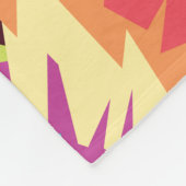 Colorful Pop Art Wolf Portret Fleece Deken (Hoek)