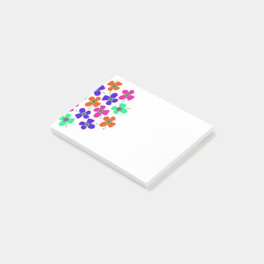 Colorful Poppies Post-it Notes (Schuin)