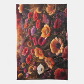 Colorful Poppies Theedoek (Verticaal)