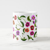 Colorful Poppy Garden Flowers Jumbo Mok (Voorkant)