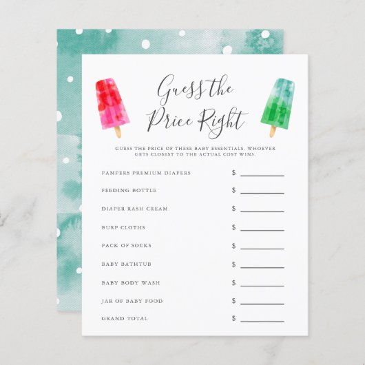 Colorful Popsiche raadt het prijsspel goed (Voorkant / Achterkant)