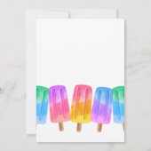 Colorful Popsicle Summer 5th Birthday Kaart (Achterkant)