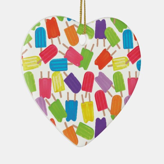 Colorful Popsicles! Keramisch Ornament (Rechts)