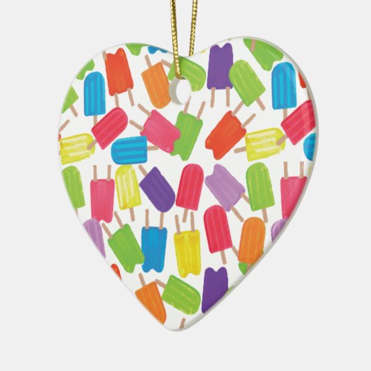 Colorful Popsicles! Keramisch Ornament (Links)