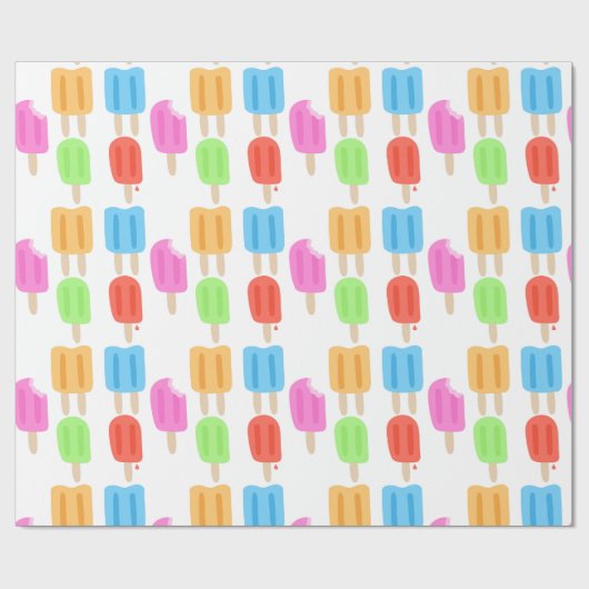 Colorful Popsitern Patroon Cadeaupapier (Vlak)