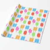 Colorful Popsitern Patroon Cadeaupapier (Uitgerold)