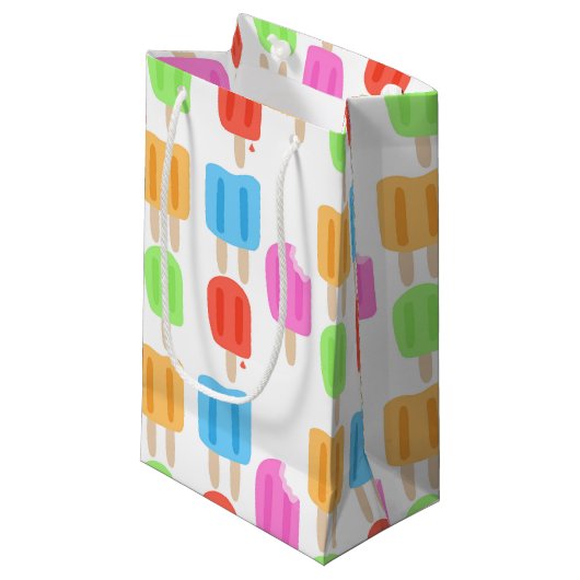 Colorful Popsitern Patroon Klein Cadeauzakje (Voorkant Gekanteld)