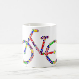Colorful Portland Bike Coffee Cup Mok