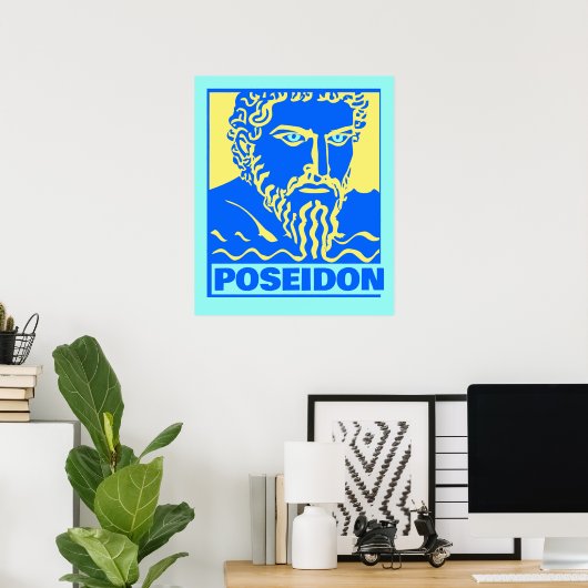 Colorful Poseidon Print (Thuiskantoor)