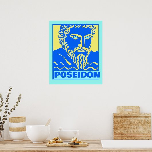 Colorful Poseidon Print (Keuken)
