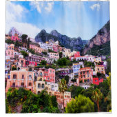 Colorful Positano Italy Shower Curtain Douchegordijn (Voorkant)