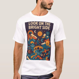 Colorful Positive Life Illustration T-shirt