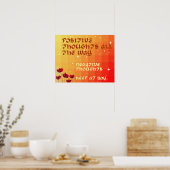 Colorful Positive Thoughts Inspire Poster (Keuken)