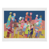 Colorful poster with dancing people (Voorkant)