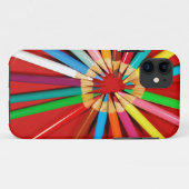 Colorful potlood crayons printtelefoon draagtas Case-Mate iPhone case (Achterkant (horizontaal))