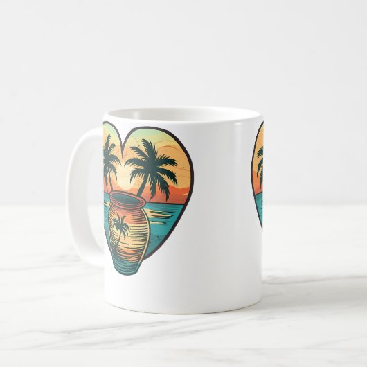 Colorful Pottery I Aesthetic Pottery Koffiemok (Voorkant links)