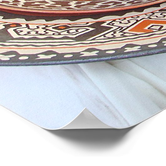 Colorful Pottery op een vakbeurs Poster (Hoek)