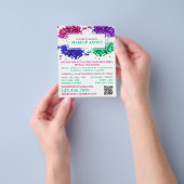 Colorful Powder, Makeup Artist Adverteren Flyer (Hand)