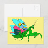 Colorful Praying Mantis Briefkaart (Voorkant / Achterkant)