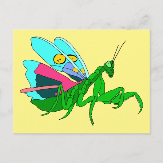 Colorful Praying Mantis Briefkaart (Voorkant)