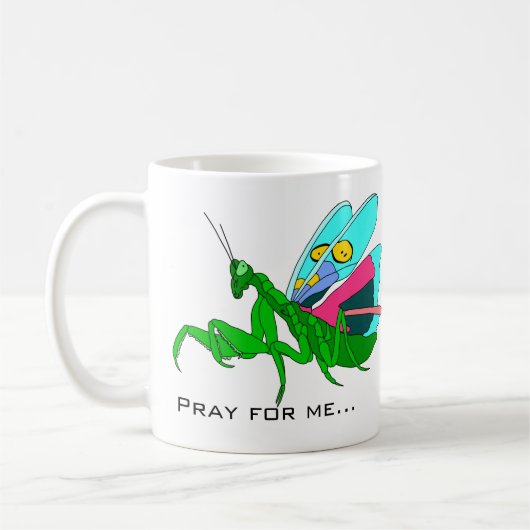 Colorful Praying Mantis Koffiemok (Links)