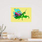 Colorful Praying Mantis Poster (Keuken)
