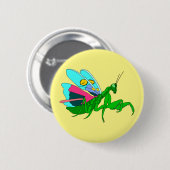 Colorful Praying Mantis Ronde Button 5,7 Cm (Voorkant /achterkant)