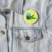 Colorful Praying Mantis Ronde Button 5,7 Cm (In situ)