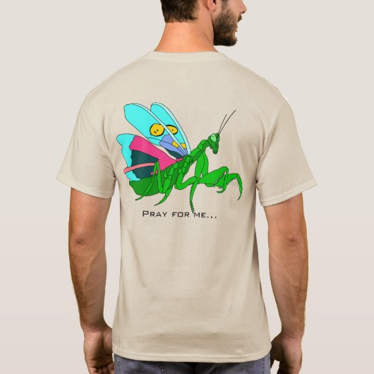 Colorful Praying Mantis T-Shirt (Achterkant)